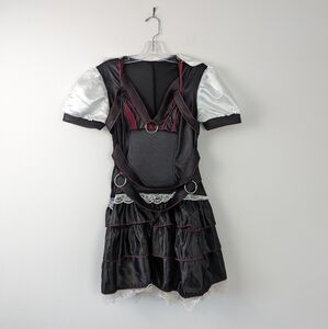 Women's Gothic Lolita Dress with Lace and Ruffles Size fits M